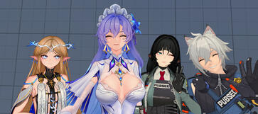 Erin, Aqua, Me, &amp; Daniel